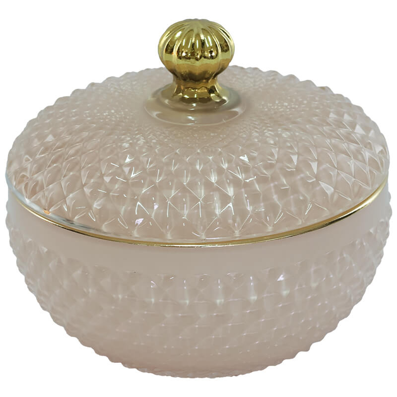 PALE PINK TRINKET BOX 11X10CM