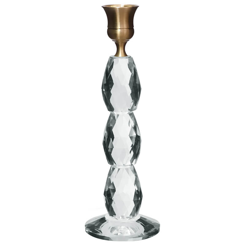 AURA CRYSTAL CANDLESTICK 21CM