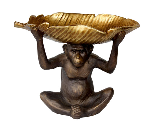 LARGE MONKEY HOLDING GOLD LEAF