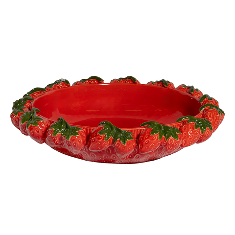 CERAMIC STRAWBERRY PLATTER
