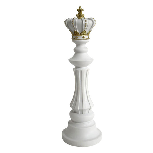 WHITE , GOLD TRIMMING KING