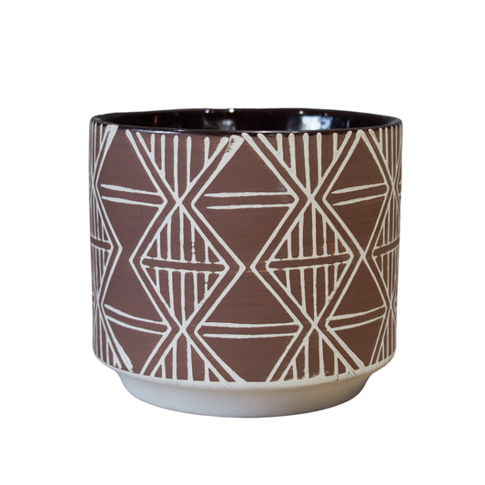 Y ASHANTI FLAG VOTIVE BROWN SMALL